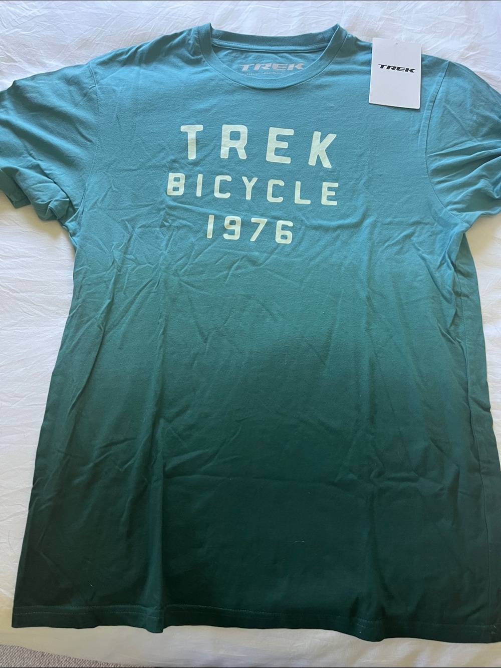 Trek Men's Teal Ombre Short-Sleeve Logo Tee